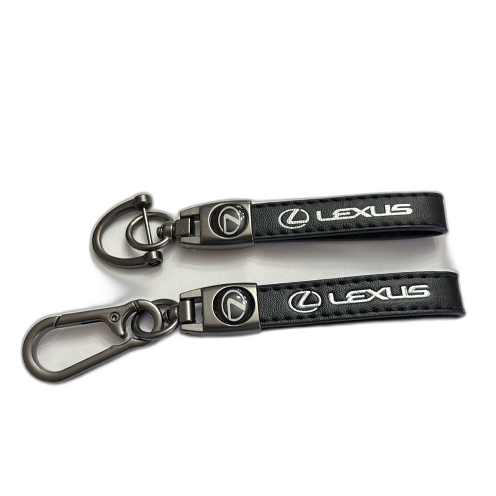 Lexus Genuine Leather Car Keychains Black